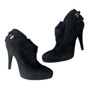 Browns iD Camoscio Nero Sple Black Heel Shoes EU 37